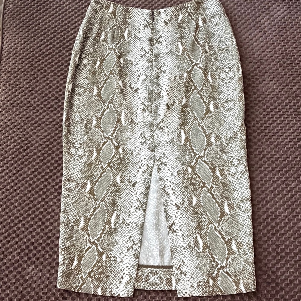 Diane von Furstenberg python print pencil skirt i… - image 3